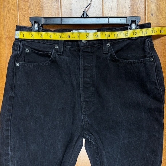 Reformation Melissa High & Skinny Womens Denim Jeans Size 29 Black Button Fly - Picture 7 of 8